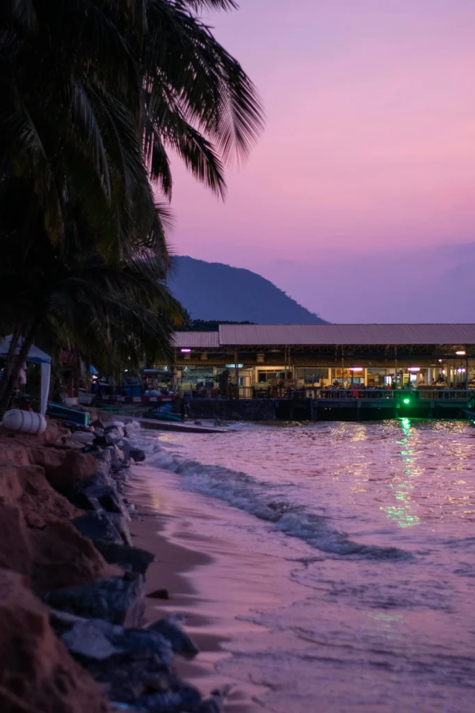 Pattaya city skyline view from above showing the beach, hotels and nightlife zones in 2025.