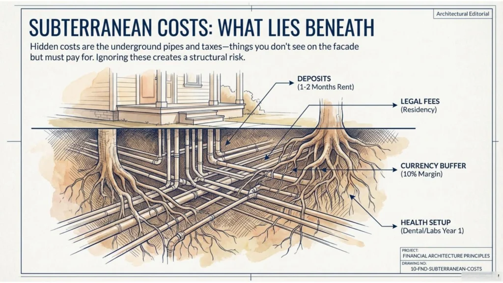 Mexico cost breakdown hidden relocation expenses deposits legal fees