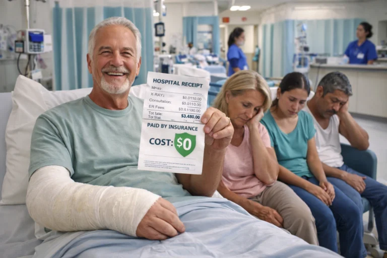 Healthcare costs in Mexico for Americans showing $0 hospital bill with insurance coverage during relocation to Mexico