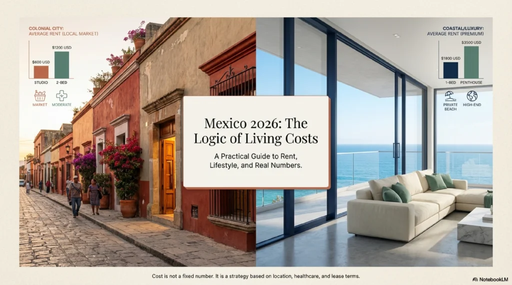 Cost of living in Mexico 2026 overview comparing housing and lifestyle choices for Americans moving to Mexico