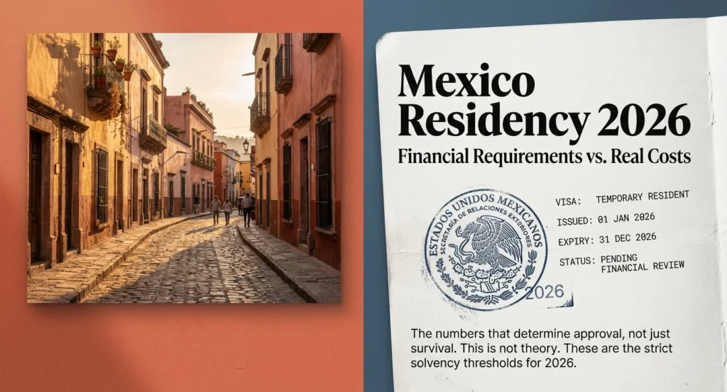 Mexico Residency 2026 – Financial Requirements vs Real Costs overview