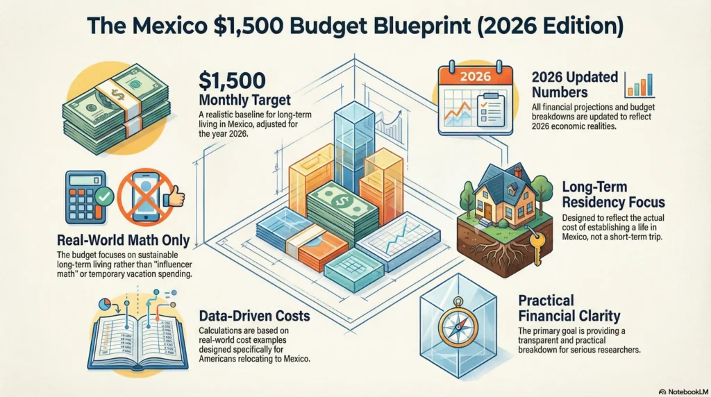 Live in Mexico on $1,500 a Month (2026 Real Budget Breakdown) – a detailed monthly budget guide for American retirees moving to Mexico, covering housing, groceries, healthcare, utilities, and everyday living expenses.
