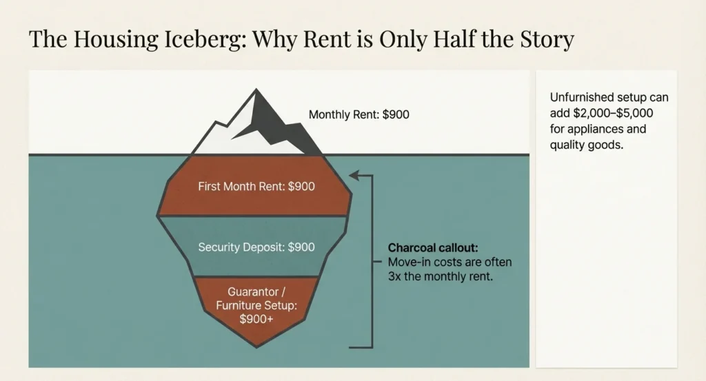 Hidden housing costs when moving to Mexico - deposits and setup fees beyond monthly rent