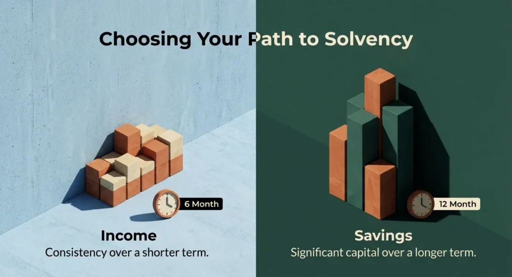 Income vs savings route for Mexico temporary resident visa - 6 months vs 12 months
