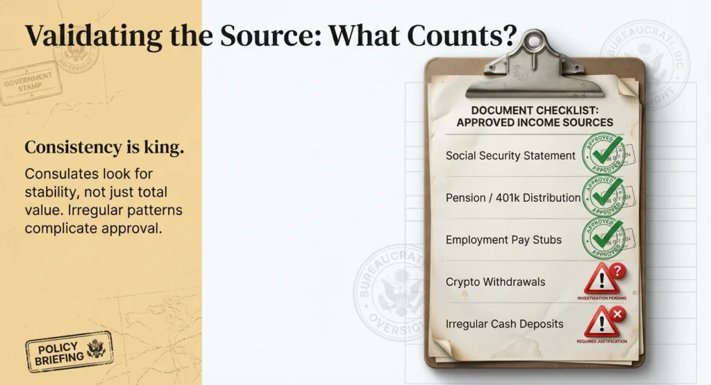 Mexico visa proof of income – accepted documents including Social Security, pension, pay stubs