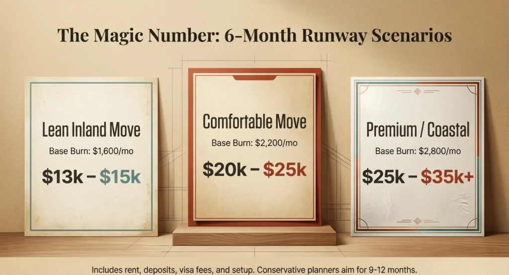 How much money to move to Mexico - lean $13k-$15k comfortable $20k-$25k coastal $25k-$35k